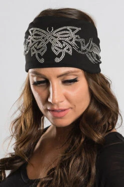 EZ BANDZ Headband, Super Bling Tribal Butterfly W/ Gemstones -Riders Biker Supply Sale Shop 04c2586b50230 web3 2048x2048 51874.1558888885