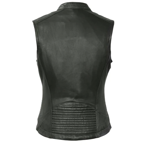 Women's Motorcycle Riding Leather Vest - Envy 3 Women's Motorcycle Riding Leather Vest - Envy - Image 3