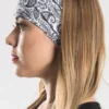 EZ BANDZ Headband, White Paisley