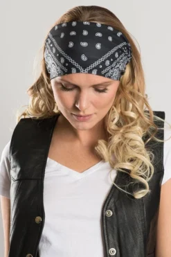 EZ BANDZ, Black Paisley Traditional W/ Iridescent Crystals -Riders Biker Supply Sale Shop 1ed7ff9250221 6 2048x2048 88565.1595373485