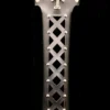 8" Inch Hair Magtube Ponytail Holder Studded W/Celtic Cross Concho