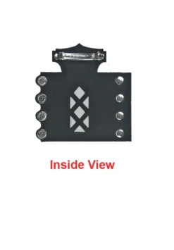 Hair Magtube Studded Fringe W/Silver Skull Beads Ponytail Holder