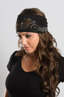EZ BANDZ Headband, BLING BROWN BIKE