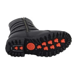 Women’s 9” Triple Buckle Leather Harness Boot W/ Side Zipper Entry -Riders Biker Supply Sale Shop 301a5098MBL9399 9 77924.1657650026