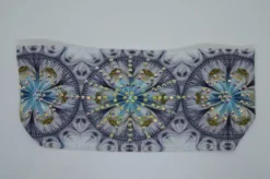 TRIPLE FLOWERS BLUE/NAVY STARBURST By MARIES HEADBAND