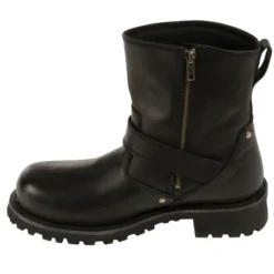 BOOTS, ENGINEER -Riders Biker Supply Sale Shop 43151740MBM9040 Black Zipp View Boots 3 89505.1522790261