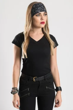 EZ BANDZ Headband, Paisley Classic B & W -Riders Biker Supply Sale Shop 50232 web2 2048x2048 24206.1563474079