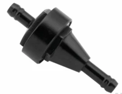 1/4" INLINE FUEL FILTER BLACK BIKEMASTER