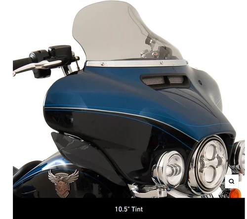 Flare™ Windshield For H-D 2014-2023 FLH 8.5"Dark Smoke 5 Flare™ Windshield For H-D 2014-2023 FLH 8.5"Dark Smoke - Image 5