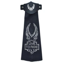 Spandex Hairtube Live To Ride Eagle W/ Eagle Concho