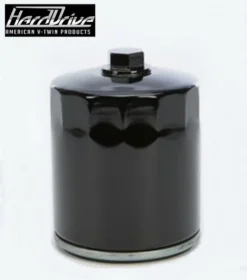 HardDrive Big Twin Oil Filter W/Nut Black