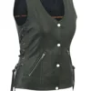 Womens Vest With Grommet And Laced Accents DS285