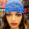 BLUE SWIRL W/ IRIDESCENT RHINESTONES By MARIES HEADBAND