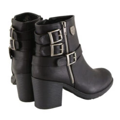 Boot, Women's Triple Buckle Side Zipper Boot W/ Platform Heel -Riders Biker Supply Sale Shop 6a334e75mbl9405 6 96041.1627666371