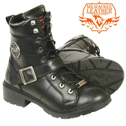 Boot Women's Lace-Up Leather Boots With Side Zipper 1 Boot Women's Lace-Up Leather Boots With Side Zipper