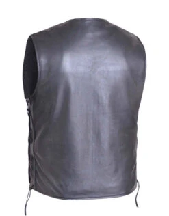 Premium Black Leather With Vest Side Lace And Squared Bottom -Riders Biker Supply Sale Shop 7094fc07263200 2 39037.1562702920
