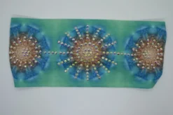 TRIPLE BLUE/TEAL DANDELIONS STARBURST By MARIES HEADBAND