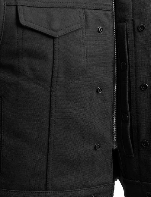 Short Lowside Men's Motorcycle Twill Vest 3 Inches Shorter 4 Short Lowside Men's Motorcycle Twill Vest 3 Inches Shorter - Image 4