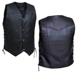 Men's 10 Pocket Vest Lightweight Cowhide