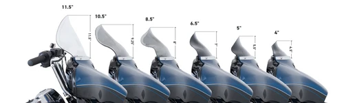 Flare™ Windshield For H-D 2014-2023 FLH 8.5"Dark Smoke 6 Flare™ Windshield For H-D 2014-2023 FLH 8.5"Dark Smoke - Image 6