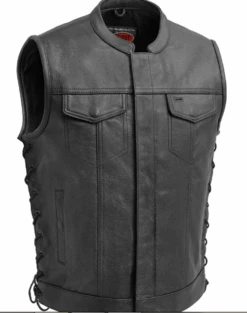 Sniper Club Side-Laced Leather Vest By First MFG