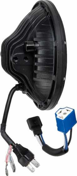 HARDDRIVE LED HEADLIGHT 7" 130W WHITE ANGEL EYES -Riders Biker Supply Sale Shop 90324dfe7899 60de1efcf0521 76845.1659477061