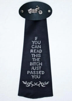 Spandex Hairtube Bitch Just Passed You W/ Motorcycle Concho