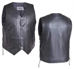 Men's Motorcycle Riding Leather Vest, 10 Pocket Premium 7 Men's Motorcycle Riding Leather Vest, 10 Pocket Premium -Riders Biker Supply Sale Shop FotoFlexer Photo 10Pocket Main 15242.1530202032