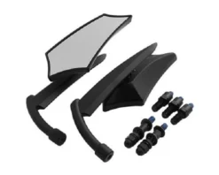 BLACK CUSTOM HARLEY ANGLER MIRROR SCULPTED Fits Harley Honda Kawasaki And Yamaha Left Thread 6 BLACK CUSTOM HARLEY ANGLER MIRROR SCULPTED Fits Harley Honda Kawasaki And Yamaha Left Thread -Riders Biker Supply Sale Shop LJBN0067 14501.1526579125