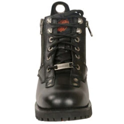 Women's Low Cut Laced & Zipper Motorcycle Biker Boot 9 Women's Low Cut Laced & Zipper Motorcycle Biker Boot -Riders Biker Supply Sale Shop MBL9335 Front View Motorcycle Boots 2 79596.1522524745