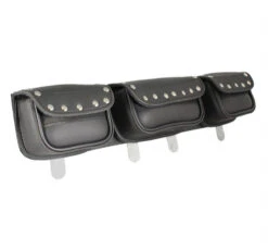 Windshield Bag, Triple Pouch - Studded
