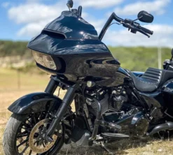 Flare™ Windshield For H-D 2015-2022 Road Glide Dark Smoke 9 Inch