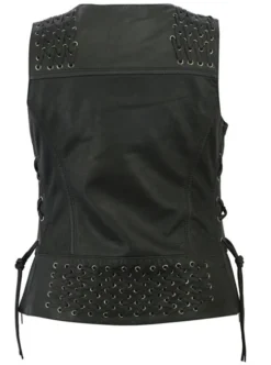 Womens Vest With Grommet And Laced Accents DS285 -Riders Biker Supply Sale Shop a17d25a7ds285 3 85122.1668528154