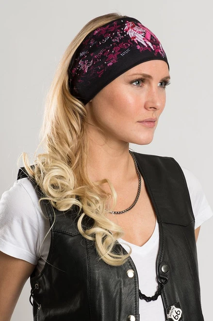 EZ BANDZ Headband, Pink Ribbon Love Hope Cure 2 EZ BANDZ Headband, Pink Ribbon Love Hope Cure - Image 2