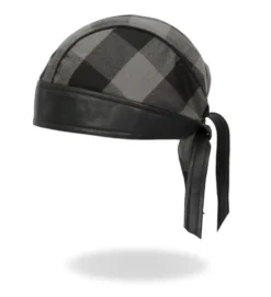 Headwrap, Buffalo Plaid - Gray -Riders Biker Supply Sale Shop b2fa19adCaptureb6 60313.1608751837