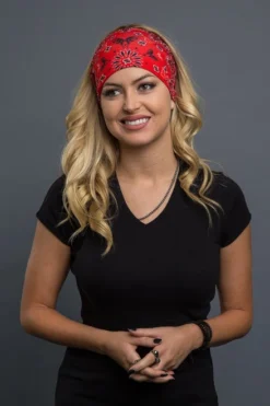 EZ BANDZ Headband, Paisley Butterfly Red -Riders Biker Supply Sale Shop b31cbfc7EZ Band 533 2048x2048 33954.1559070590