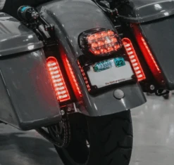 Saddlebag Lights - Red - Gloss Black ProBEAM® Fillerz® Saddlebag LED Lights