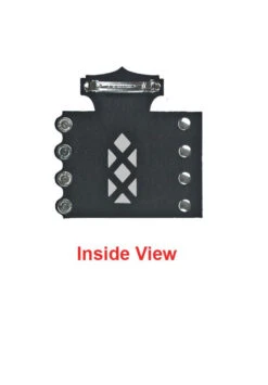 Hair Magtube Studded W/ Heart/Rose Concho 5 Inch