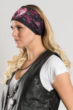 EZ BANDZ Headband, Pink Ribbon Love Hope Cure