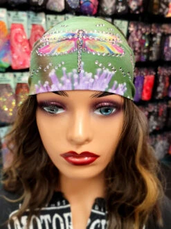 DRAGONFLY W/ CLEAR RHINESTONES By MARIES HEADBAND