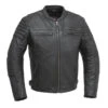 MEN'S MOTORCYCLE RIDING LEATHER JACKET, Commuter