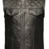 MENS PREMIUM BLACK DIAMOND STITCH CLUB VEST By Riders