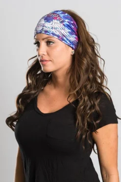 EZ BANDZ Headband, TYE DYE FREEDOM W/ Gemstones