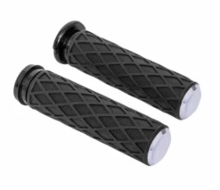 Arlen Ness Grips Diamond TBW Chrome