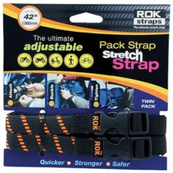 ROK Straps 5/8" MD Cruiser Blk/Org